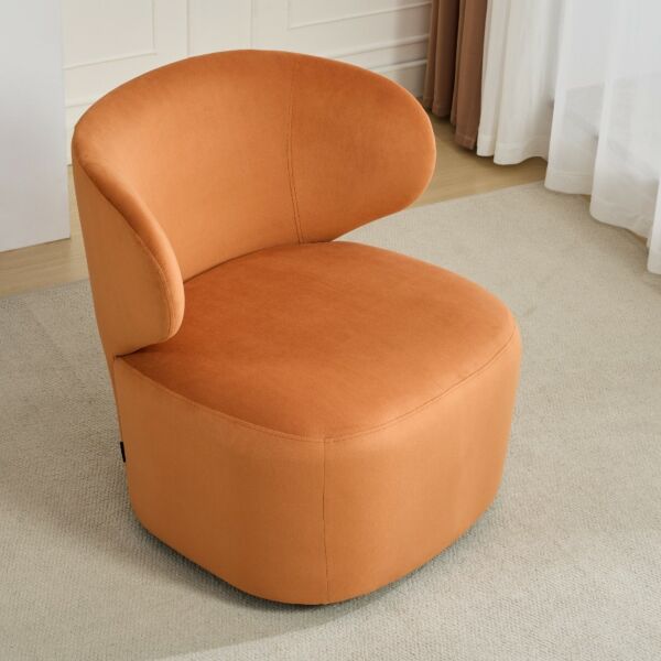 كرسي دوار ريبيل - برتقالي