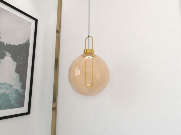 إنارة معلقة بيزانتيل عسلي