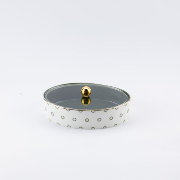 تمرية بحجم وسط من أثير - زيتي وذهبي