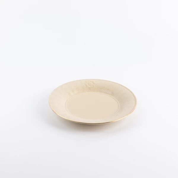 طقم صحون عشاء 18 قطعة من جوار - كريمي وذهبي