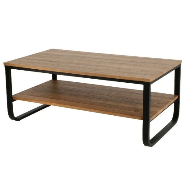 طاولة قهوة رووم - اسود وبني فاتح