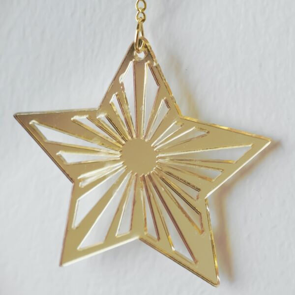 تعليقة لورا اكريليك - ذهبي