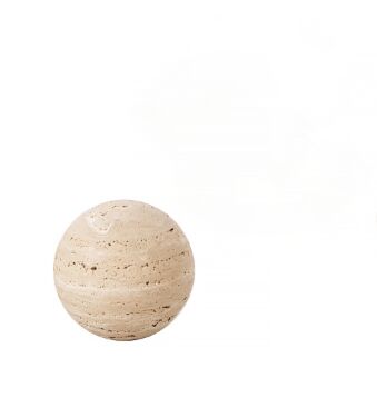 تحفة كرة حجرية صغيرة - اصفر