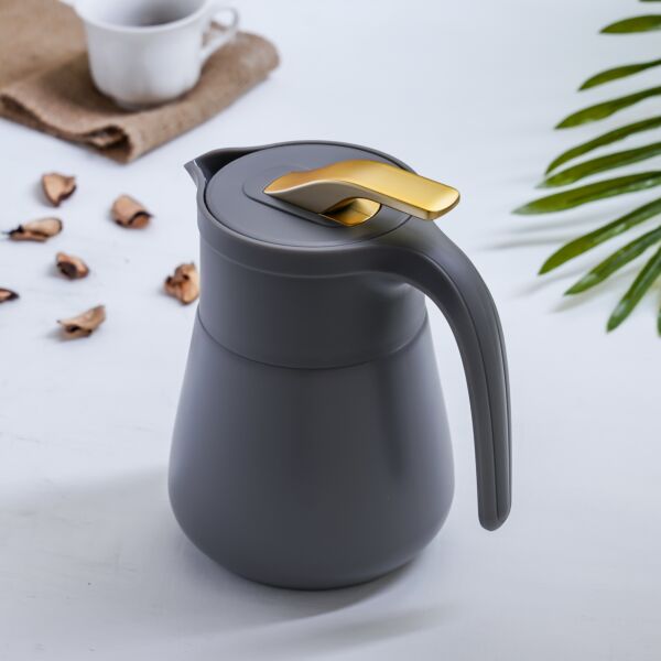 ترمس شاي او قهوة يوسربا لون رمادي وذهبي