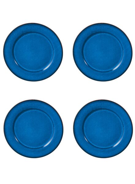 طقم أواني طعام بورسلين 16 قطعة أزرق