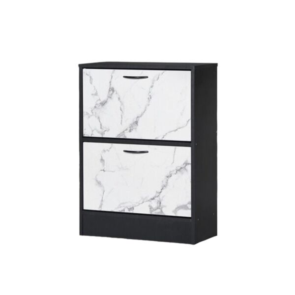 خزانة أحذية دورين ألاباما لون أسود وأبيض