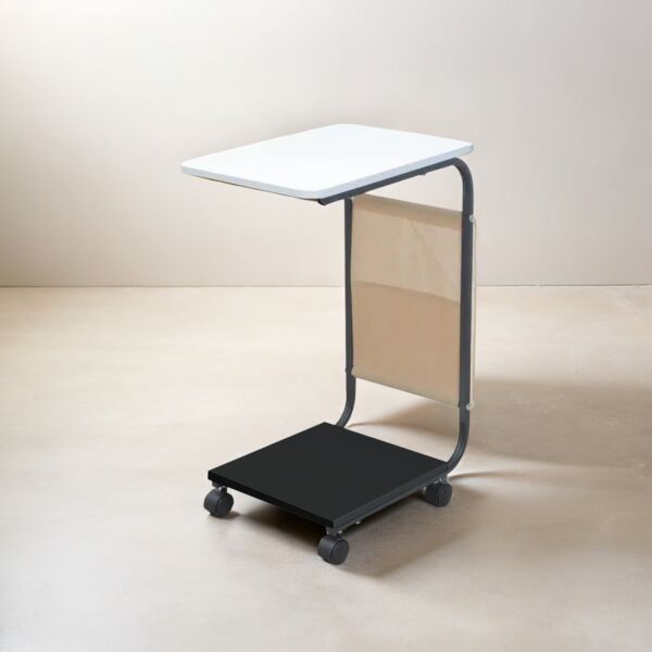 طاولة خدمة مستطيلة روانا - أبيض وأسود