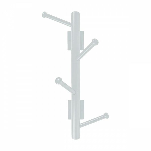 علاقة ملابس جدارية وودي راوند - أبيض