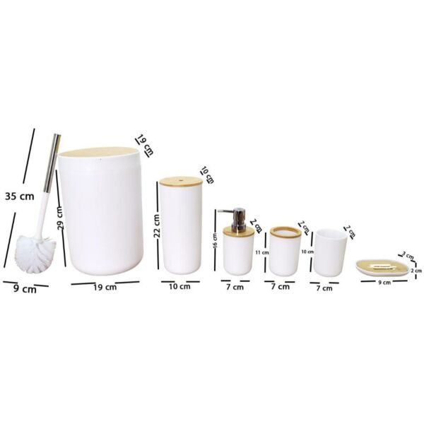 طقم اكسسوار حمام 6 قطع بلورا