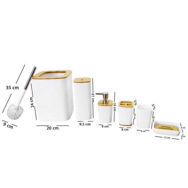 طقم اكسسوار حمام 6 قطع ليلا