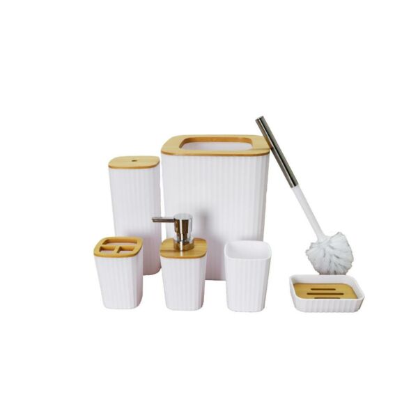 طقم اكسسوار حمام 6 قطع قلورا