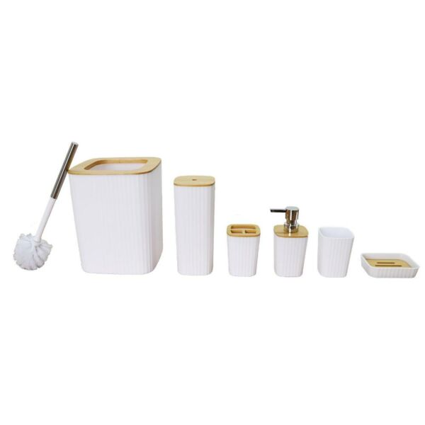 طقم اكسسوار حمام 6 قطع قلورا