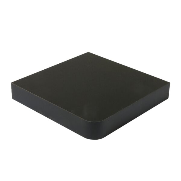 رف جداري خشب مربع - أسود