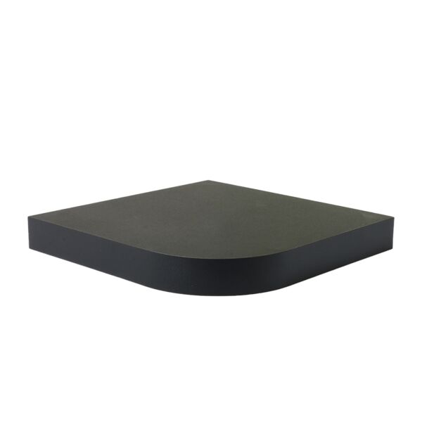 رف جداري مقوس - أسود