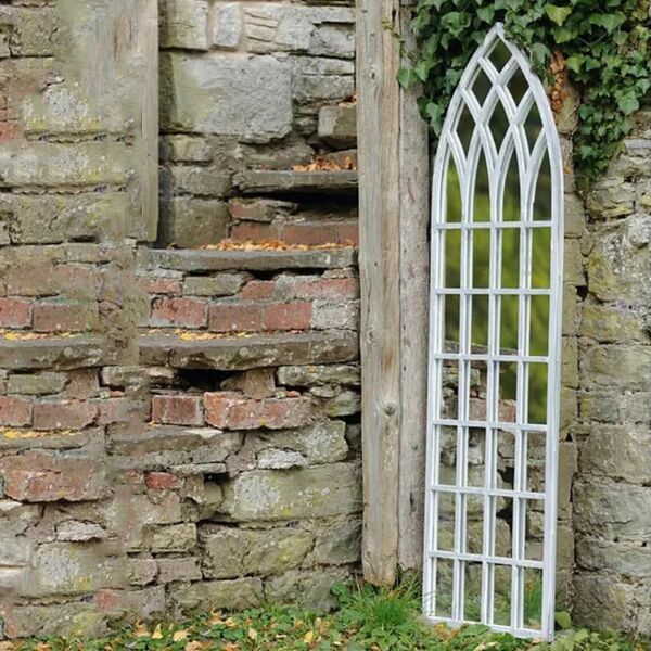 مرآة حائط شكل شباك سيران  -  أبيض 