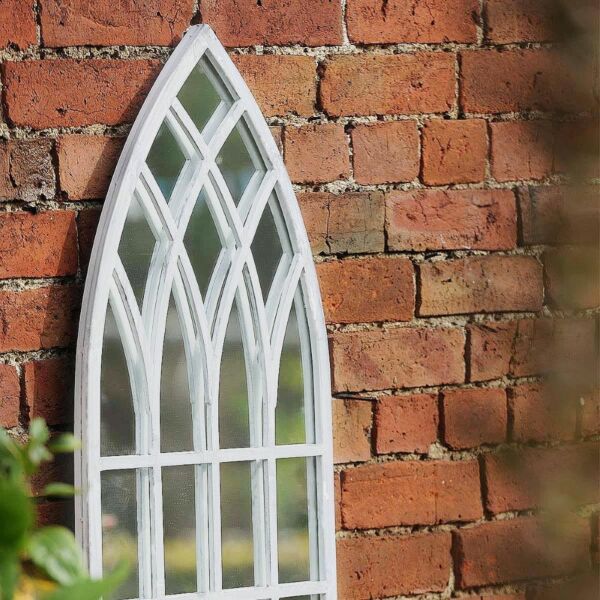 مرآة حائط شكل شباك سيران  -  أبيض 