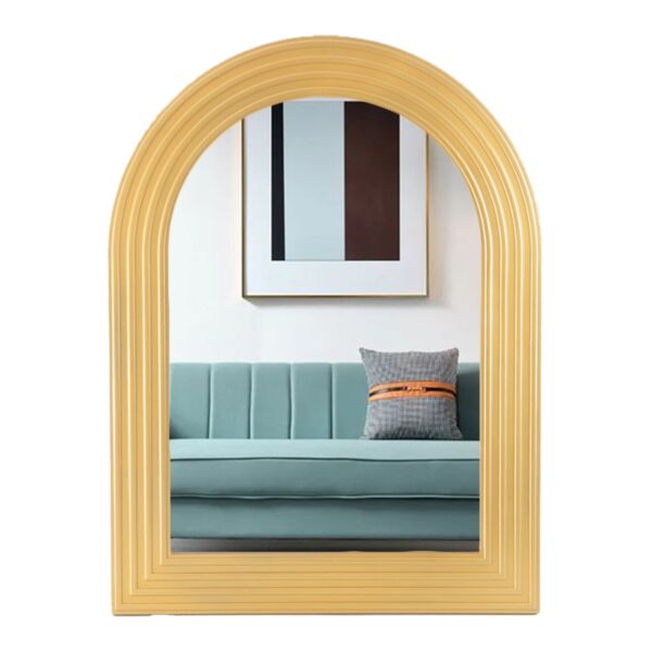 مرآة جدارية مقوسة 81 سم - ذهبي