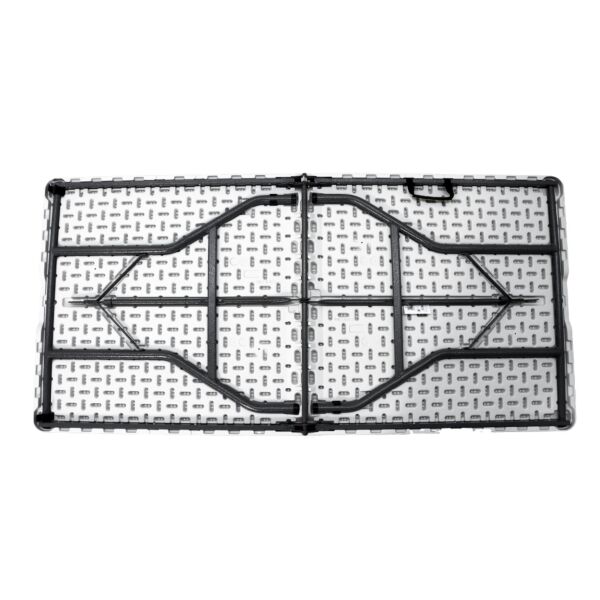 طاولة فايبر مستطيلة قابلة للطي 152x74 - أبيض