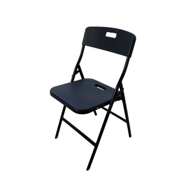 كرسي فايبر قابل للطي - أسود