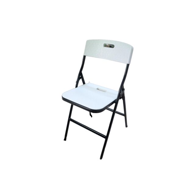 كرسي فايبر قابل للطي 46x81 - أبيض