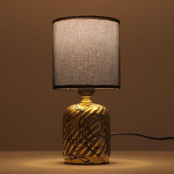 ابجورة طاولة سابو - ذهبي واسود