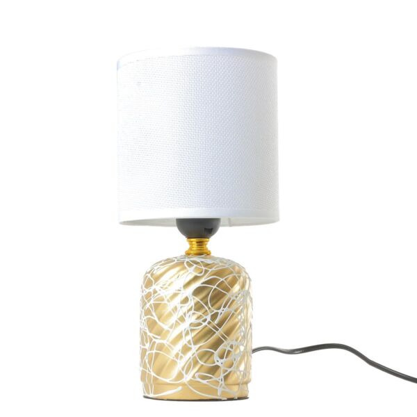 ابجورة طاولة سابو - ذهبي وابيض