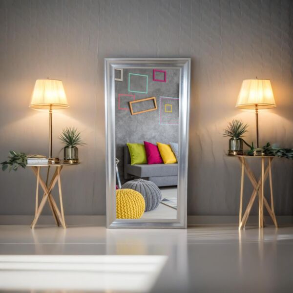 مرآة حائط كلاسينتو - فضي