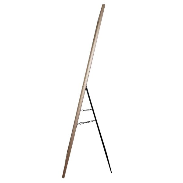 مرآة أرضية مع ستاند مالان - ذهبي مطفي