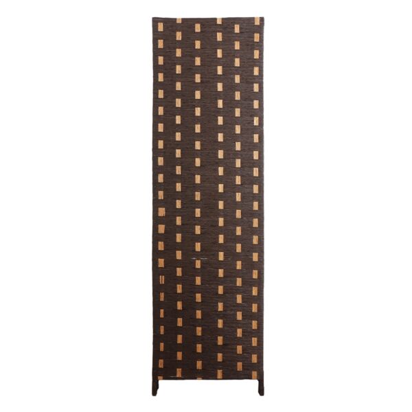 فاصل غرف بارتشن قابل للطي اكسبشن - بني غامق وبيج