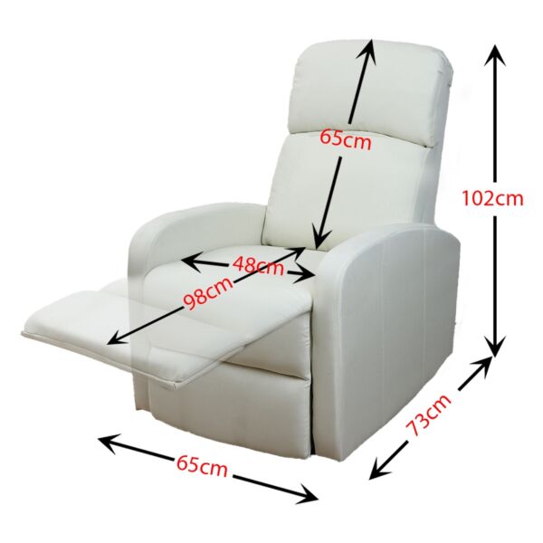 كرسي استرخاء صوفا قابل للتعديل - بيج