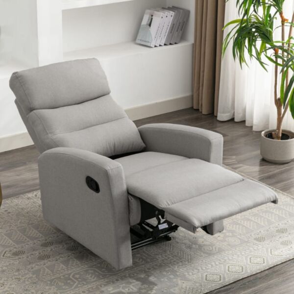 كرسي استرخاء صولا قابل للتعديل - رمادي فاتح