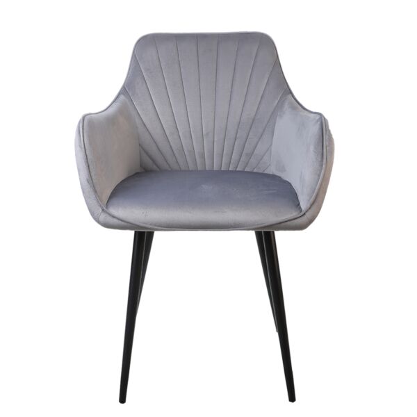 كرسي طعام يونايتد - رصاصي