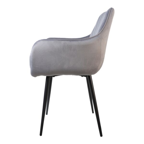 كرسي طعام يونايتد - رصاصي