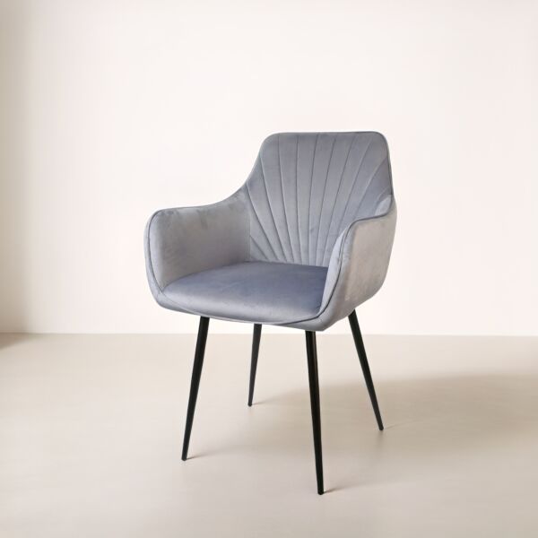 كرسي طعام يونايتد - رصاصي