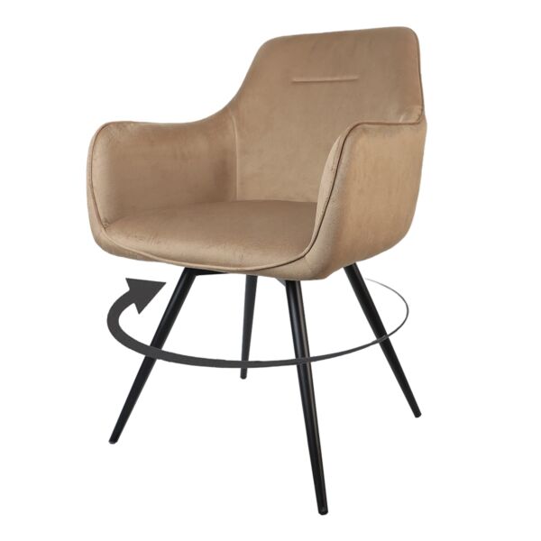 كرسي طعام متحرك سيرا - بني فاتح