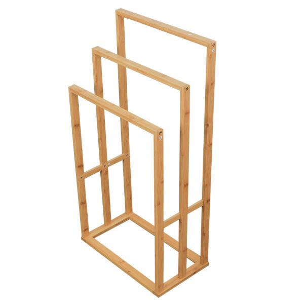 ستاند تنظيم مناشف 3 مستويات خشب - خشبي