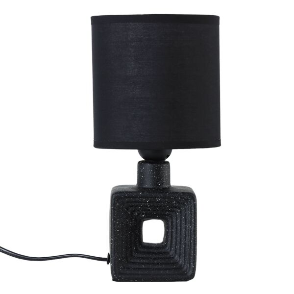 أبجورة طاولة موردن كهربائية سيراميك كارلوس - اسود