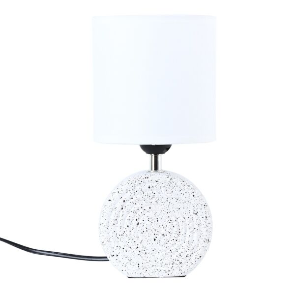 أبجورة طاولة موردن كهربائية سيراميك كارا - ابيض