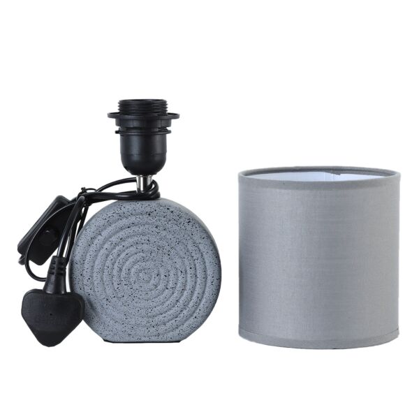 أبجورة طاولة موردن كهربائية سيراميك كارا - رمادي