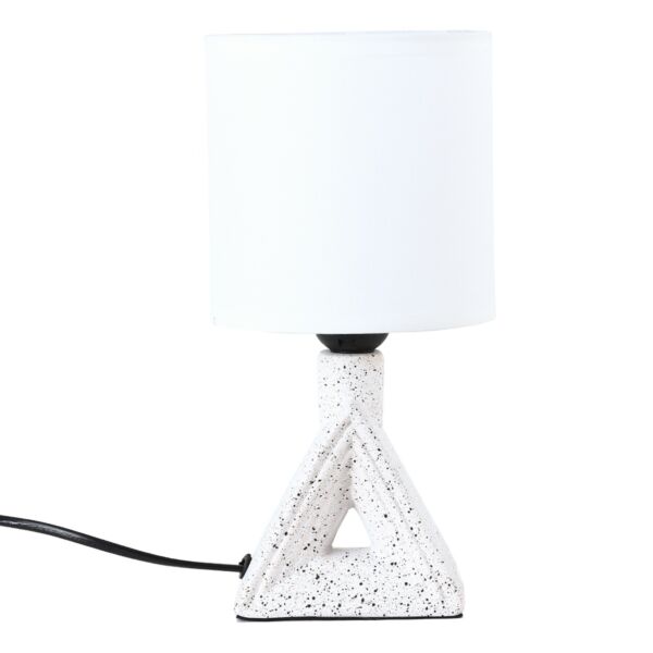 أبجورة طاولة موردن كهربائية سيراميك توبا - ابيض