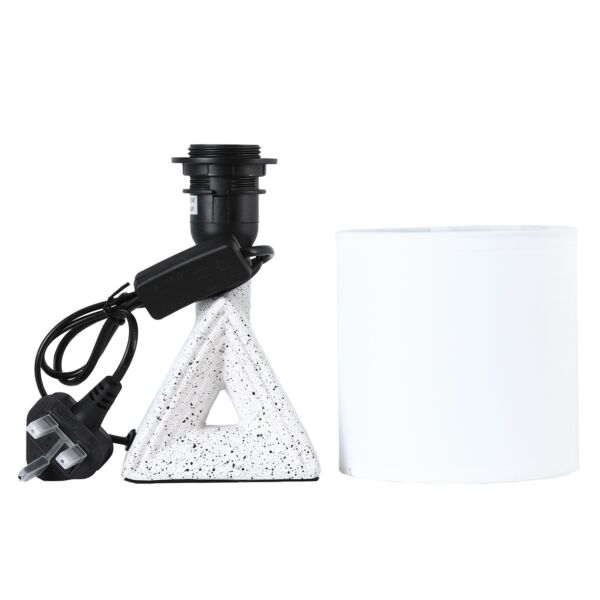 أبجورة طاولة موردن كهربائية سيراميك توبا - ابيض