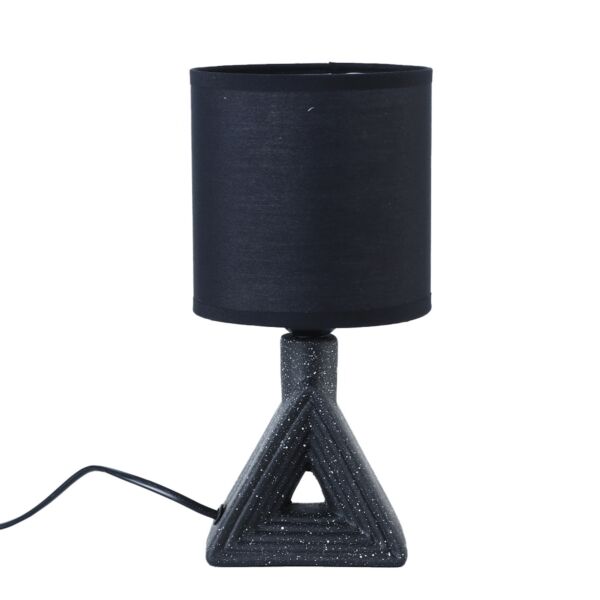 أبجورة طاولة موردن كهربائية سيراميك توبا - اسود