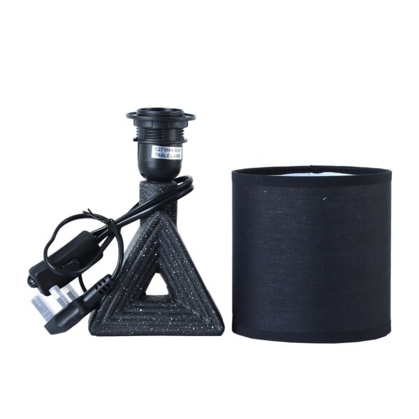 أبجورة طاولة موردن كهربائية سيراميك توبا - اسود