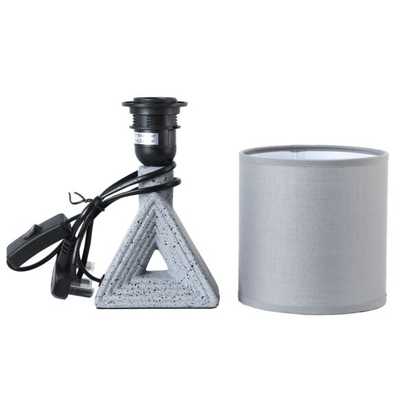 أبجورة طاولة موردن كهربائية سيراميك توبا - رمادي