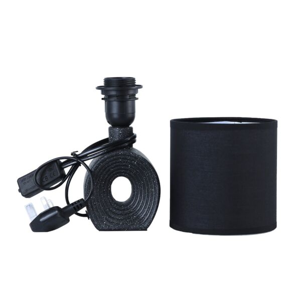 أبجورة طاولة موردن كهربائية سيراميك رينو - اسود