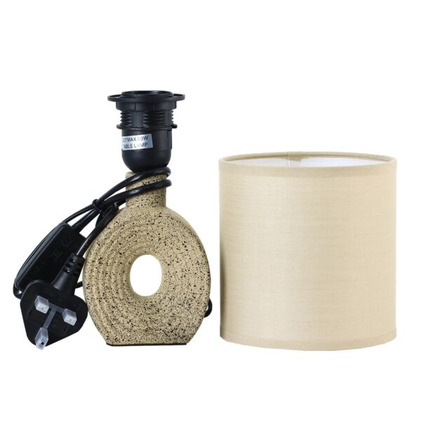 أبجورة طاولة موردن كهربائية سيراميك رينو - بيج