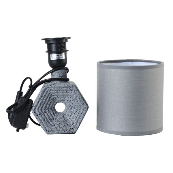 أبجورة طاولة موردن كهربائية سيراميك اوموت - رمادي