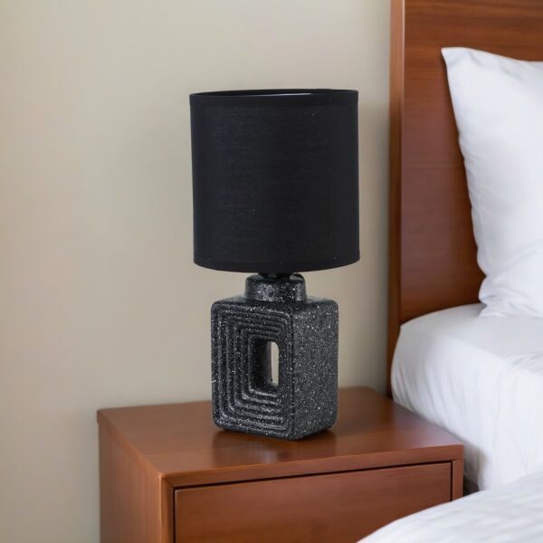 أبجورة طاولة موردن كهربائية سيراميك سكالا - اسود