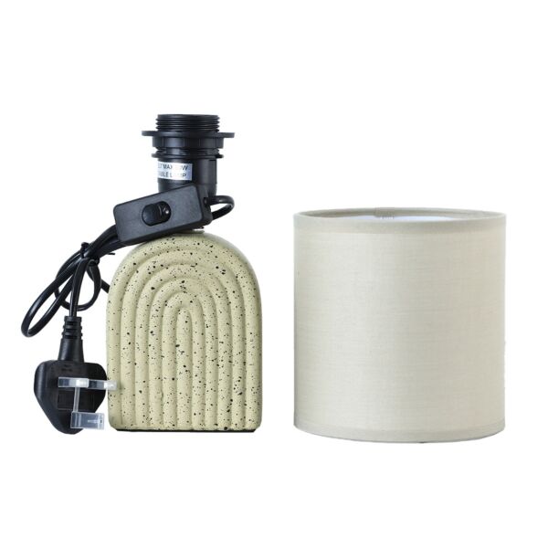 أبجورة طاولة موردن كهربائية سيراميك شينزو - بيج