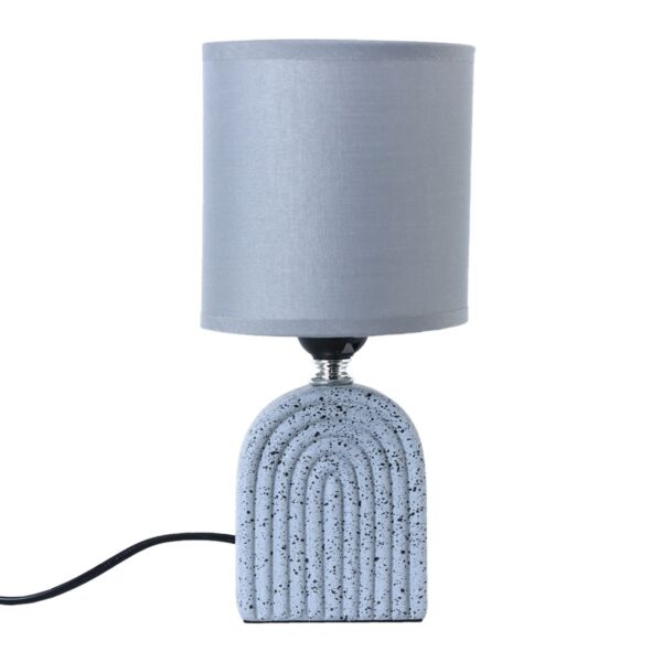 أبجورة طاولة موردن كهربائية سيراميك شينزو - رمادي